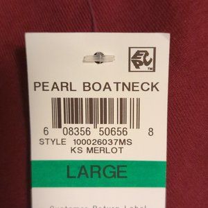 Karen Scott Pearl BOATNECK top